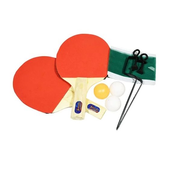 Set Ping Pong 2 Paletas + 3 Pelotas + Red Con Soporte